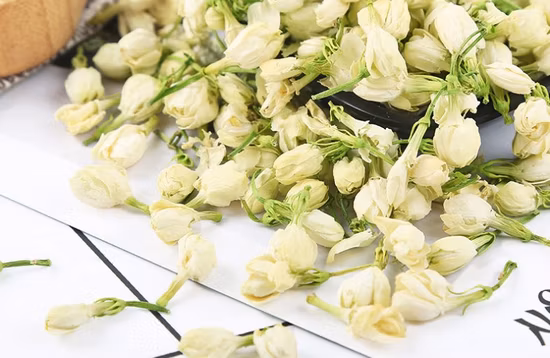 Thé vert mélangé séché en vrac, vente en gros de feuilles de thé vert, approvisionnement d'usine, thé aromatisé chinois, thé vert au jasmin